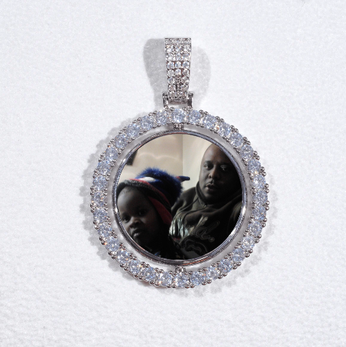 3D Spinning 2-Faced Custom Picture Pendant