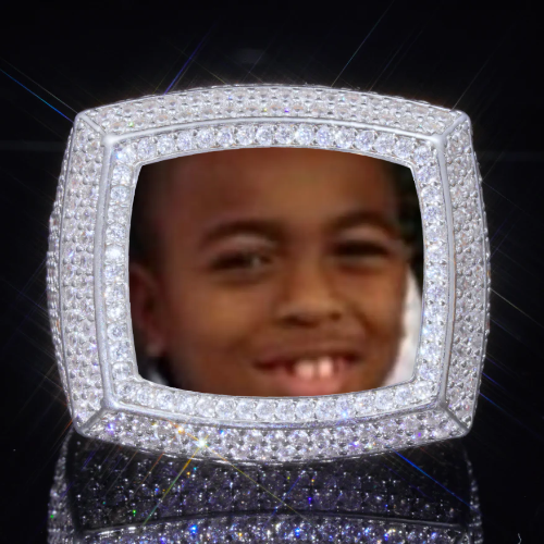 3D CUSTOM PICTURE ICED RING