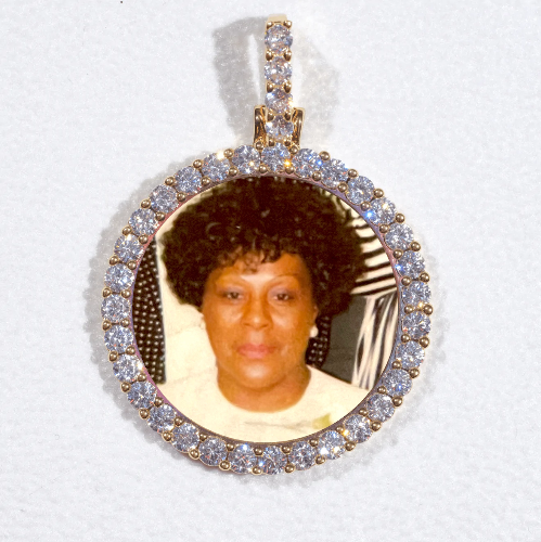 3D CIRCLE CUSTOM PICTURE PENDANT SMALL SIZE
