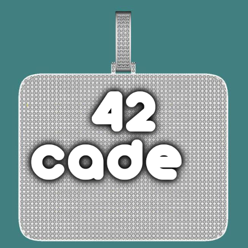 CUSTOM LETTER NECKLACE 3D BIG SQUARE