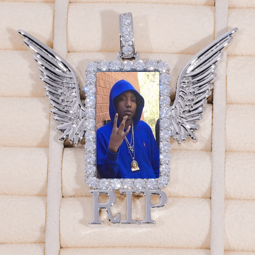 RIP WING 3D CUSTOM PICTURE PENDANT