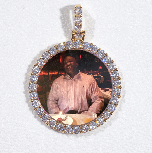 3D CIRCLE CUSTOM PICTURE PENDANT SMALL SIZE