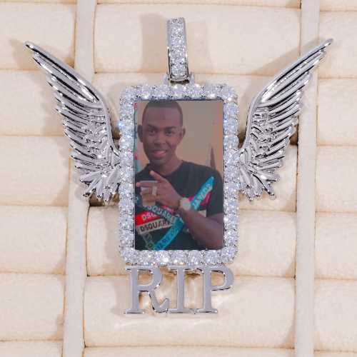 RIP WING 3D CUSTOM PICTURE PENDANT