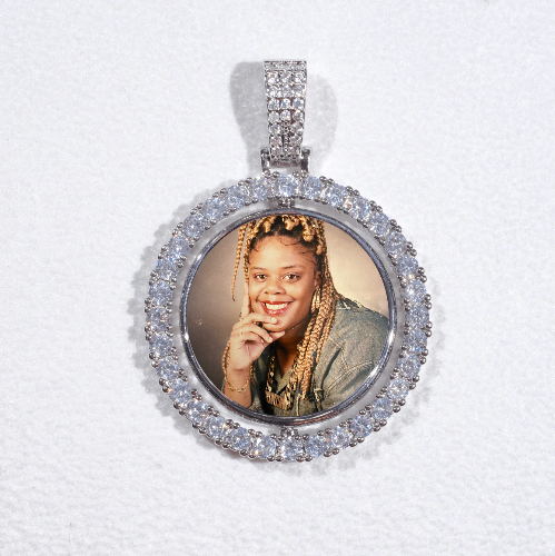 3D Spinning 2-Faced Custom Picture Pendant