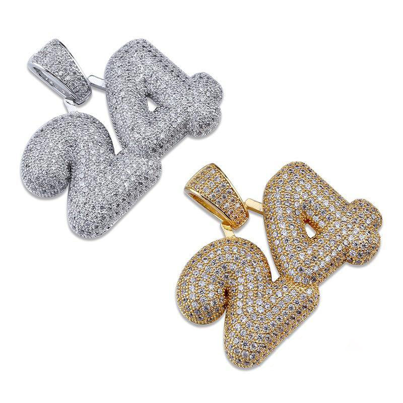NEW ARRIVAL! 18K Yellow Gold-Plated AAA CZ 24 Digital Pendant