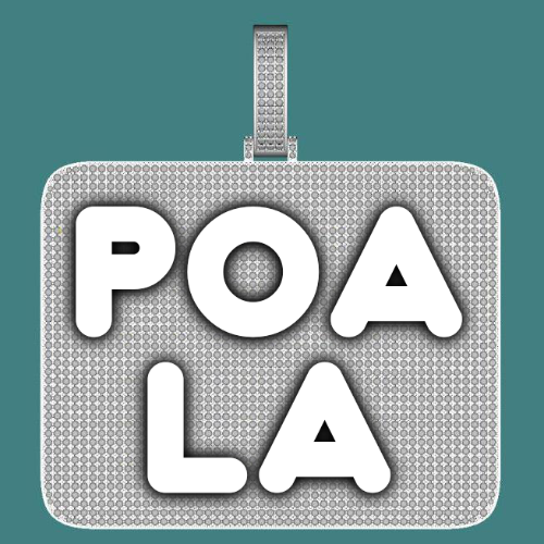 CUSTOM LETTER NECKLACE 3D BIG SQUARE