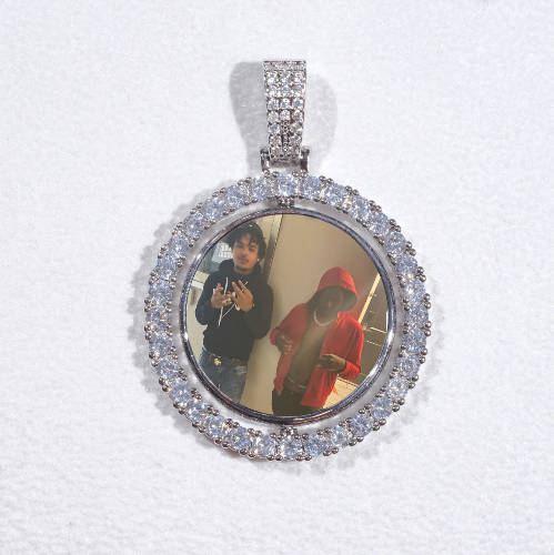 3D Spinning 2-Faced Custom Picture Pendant