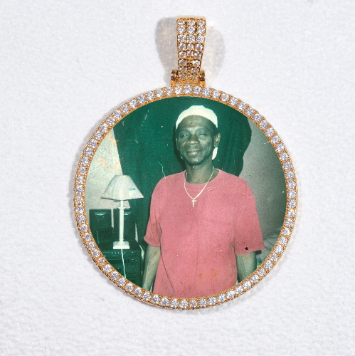 MEDIUM 3D CIRCLE CUSTOM PICTURE PENDANT