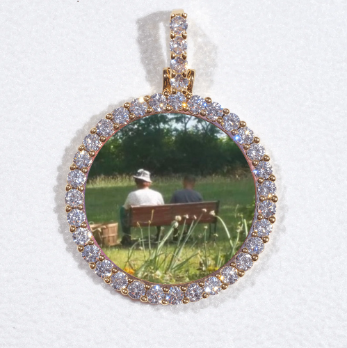 3D CIRCLE CUSTOM PICTURE PENDANT SMALL SIZE