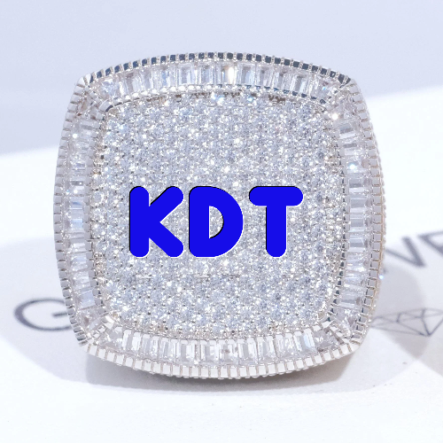 CUSTOM LETTER 3D ICED RING