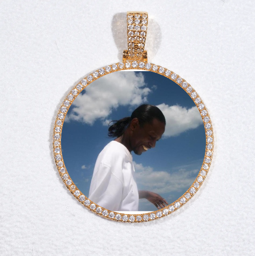 MEDIUM 3D CIRCLE CUSTOM PICTURE PENDANT