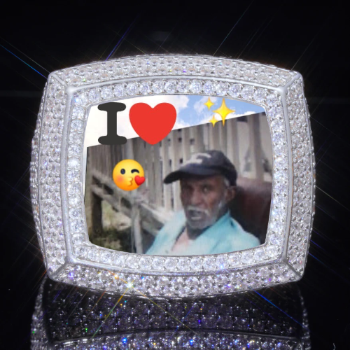 3D CUSTOM PICTURE ICED RING