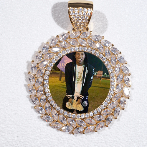 Large 3D Wheat Ear Custom Picture Pendant