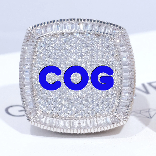CUSTOM LETTER 3D ICED RING