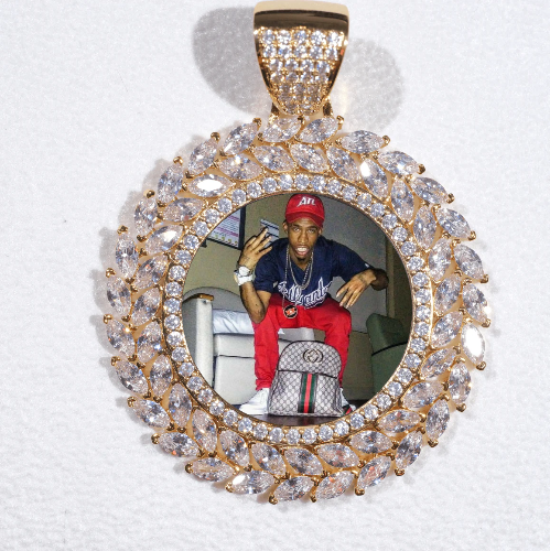 Large 3D Wheat Ear Custom Picture Pendant