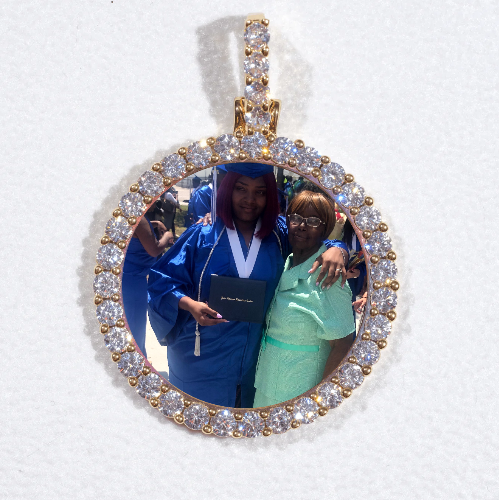 3D CIRCLE CUSTOM PICTURE PENDANT SMALL SIZE