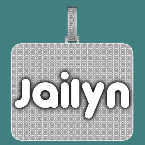 CUSTOM LETTER NECKLACE 3D BIG SQUARE