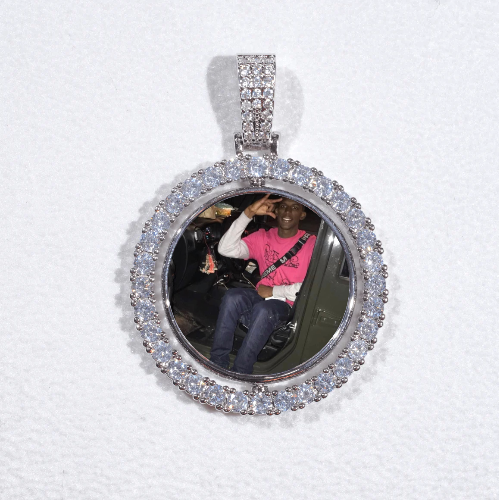 3D Spinning 2-Faced Custom Picture Pendant