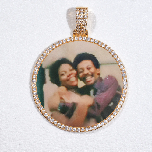 MEDIUM 3D CIRCLE CUSTOM PICTURE PENDANT