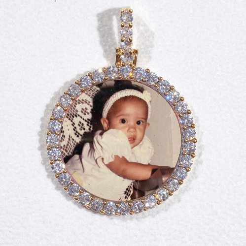 3D CIRCLE CUSTOM PICTURE PENDANT SMALL SIZE