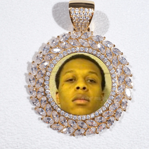 Large 3D Wheat Ear Custom Picture Pendant
