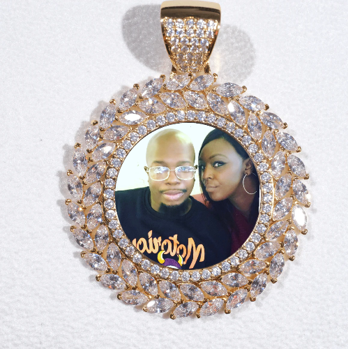 Large 3D Wheat Ear Custom Picture Pendant