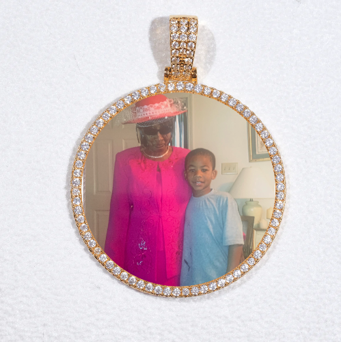 MEDIUM 3D CIRCLE CUSTOM PICTURE PENDANT
