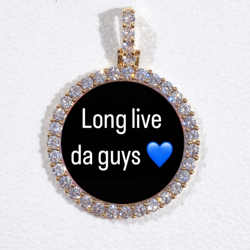 3D CIRCLE CUSTOM PICTURE PENDANT SMALL SIZE