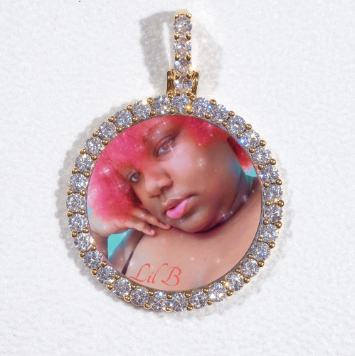 3D CIRCLE CUSTOM PICTURE PENDANT SMALL SIZE