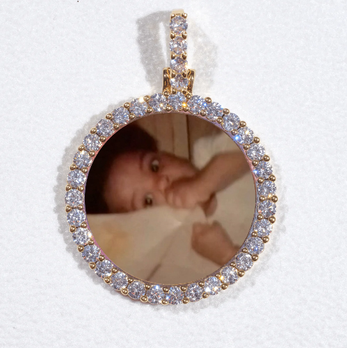 3D CIRCLE CUSTOM PICTURE PENDANT SMALL SIZE