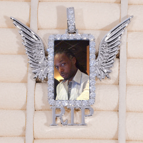 RIP WING 3D CUSTOM PICTURE PENDANT