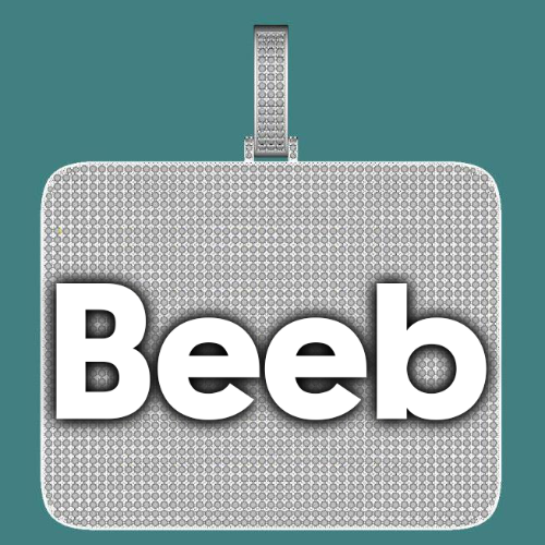 CUSTOM LETTER NECKLACE 3D BIG SQUARE