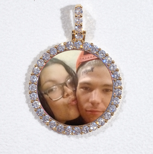3D CIRCLE CUSTOM PICTURE PENDANT SMALL SIZE