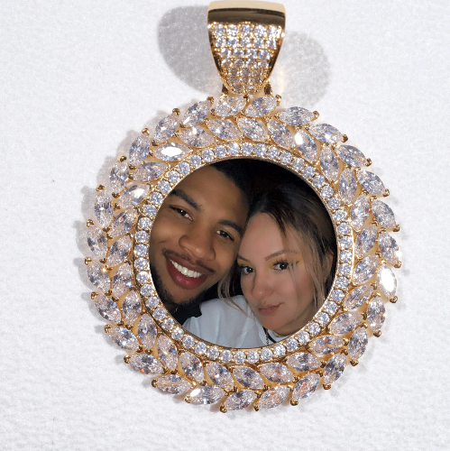 Large 3D Wheat Ear Custom Picture Pendant