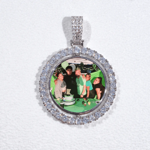 3D Spinning 2-Faced Custom Picture Pendant