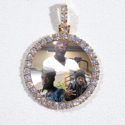 3D CIRCLE CUSTOM PICTURE PENDANT SMALL SIZE