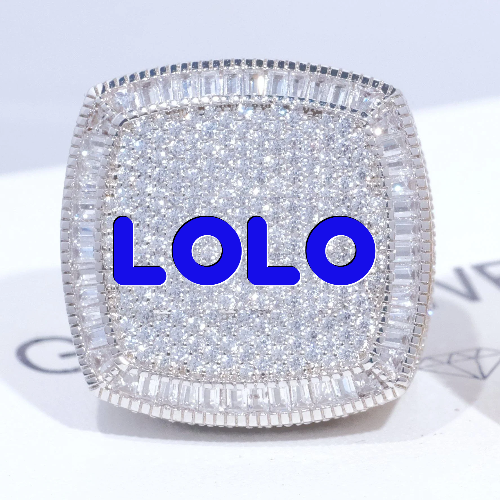 CUSTOM LETTER 3D ICED RING