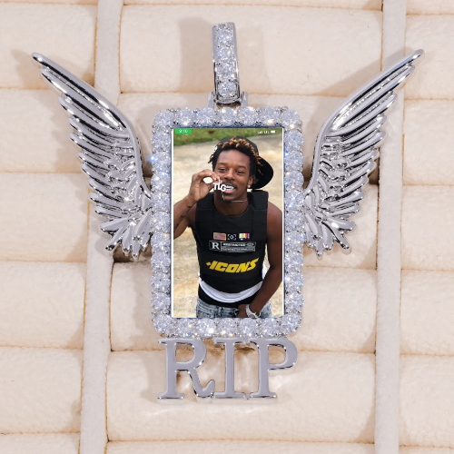 RIP WING 3D CUSTOM PICTURE PENDANT