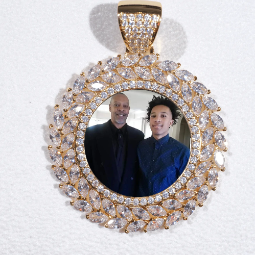 Large 3D Wheat Ear Custom Picture Pendant