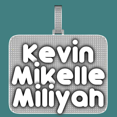 CUSTOM LETTER NECKLACE 3D BIG SQUARE