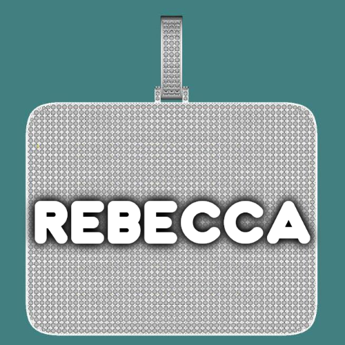 CUSTOM LETTER NECKLACE 3D BIG SQUARE