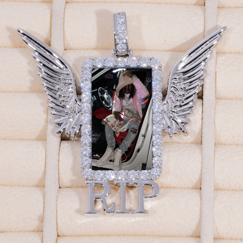RIP WING 3D CUSTOM PICTURE PENDANT