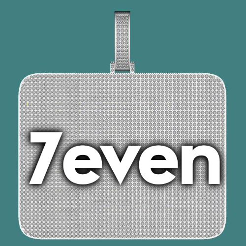 CUSTOM LETTER NECKLACE 3D BIG SQUARE