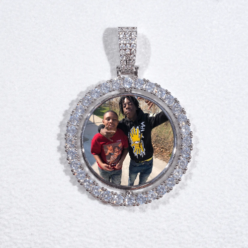 3D Spinning 2-Faced Custom Picture Pendant