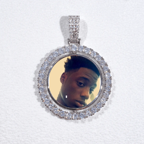 3D Spinning 2-Faced Custom Picture Pendant