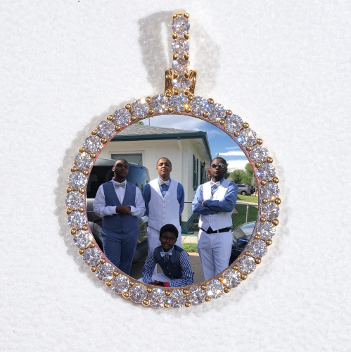 3D CIRCLE CUSTOM PICTURE PENDANT SMALL SIZE