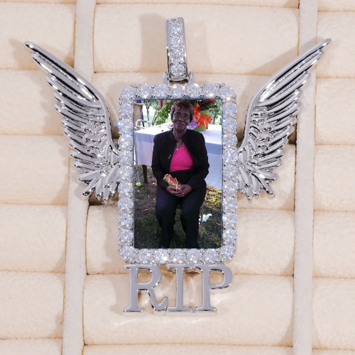 RIP WING 3D CUSTOM PICTURE PENDANT