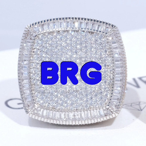 CUSTOM LETTER 3D ICED RING