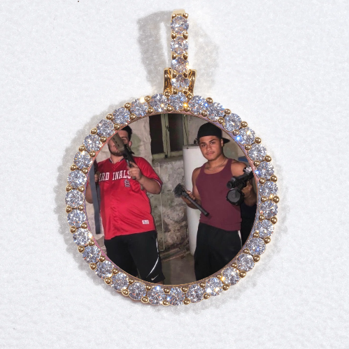 3D CIRCLE CUSTOM PICTURE PENDANT SMALL SIZE