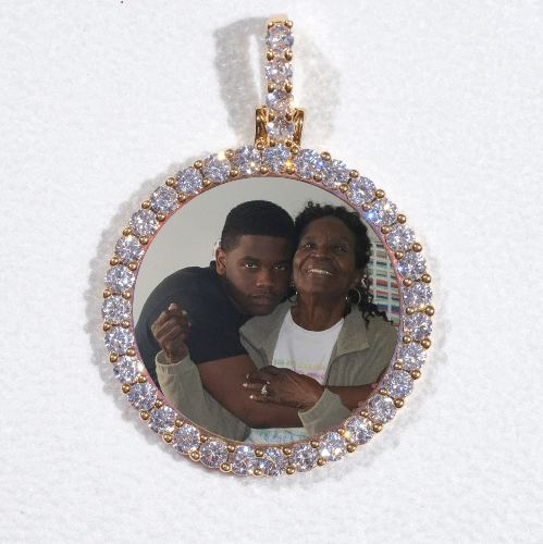 3D CIRCLE CUSTOM PICTURE PENDANT SMALL SIZE